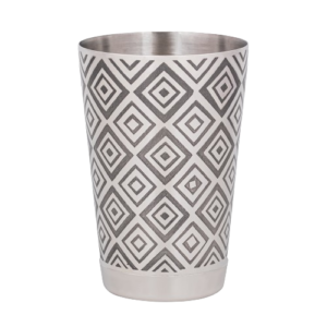 Etched  Bar Shaker WB 18 oz - Diamond