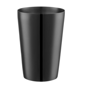 Black PVD Bar Shaker with Weighted Bottom Glossy 18 oz
