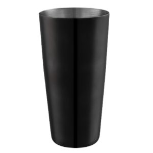 Black PVD Bar Shaker with Weighted Bottom Glossy 28 oz